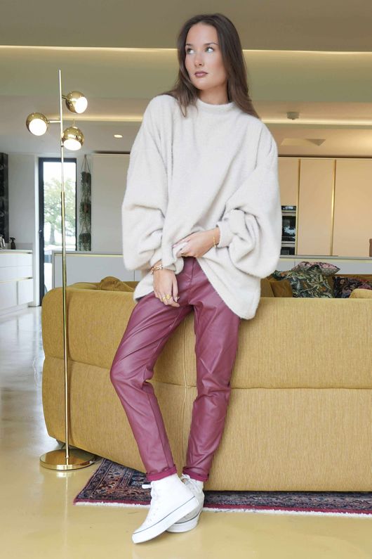 Wax Magic Trousers Burgundy